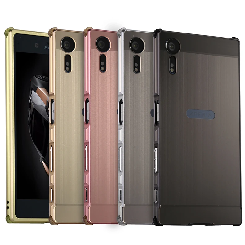 Чехол ZEALLION для Sony Xperia XZ 2 в 1 пластинчатый Металл Алюминиевая Рамка Тонкий матовый