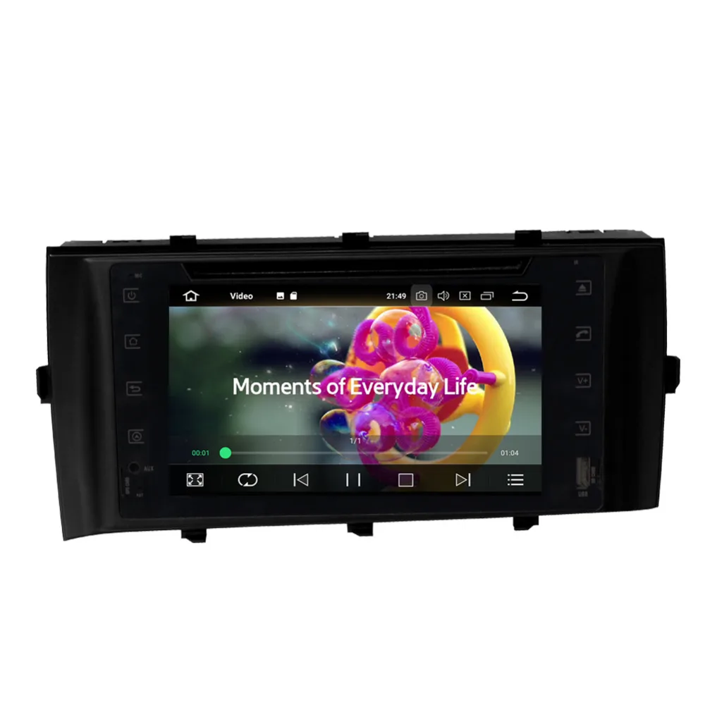 4 гб озу Android 8 0 восьмиядерный автомобильный пк DVD головное устройство для Toyota Prius C