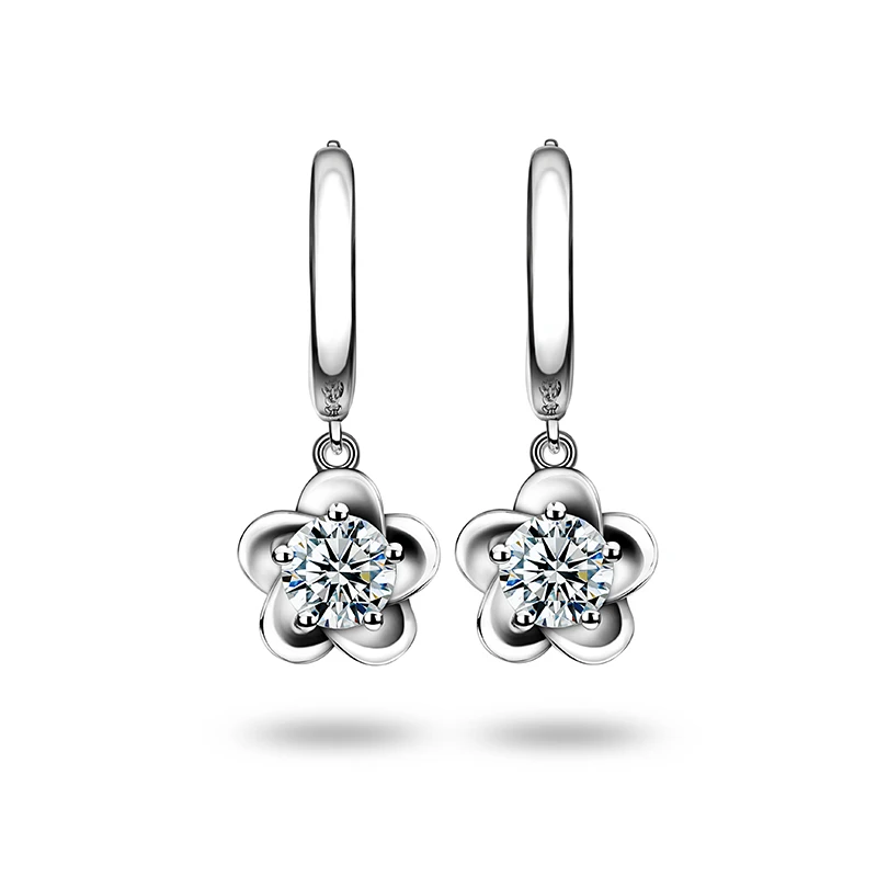 Classic Engagement Party Jewelry 18k White Gold Round Shape Moissanite Diamond Wedding Earring for Women
Classic Engagement Party Jewelry 18k White Gold Round Shape Moissanite Diamond Wedding Earring for Women