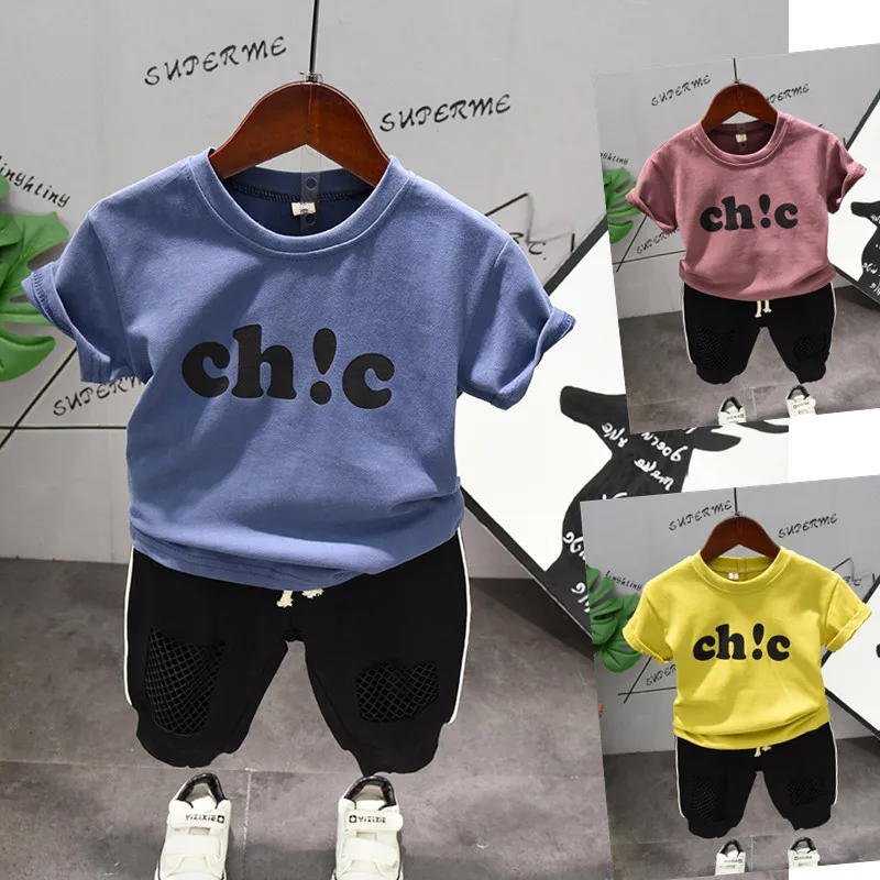 2019 Summer Kid Little Boys Clothes 2pcs Set Letter T-shirt + Shorts Outfits Casual Baby Girls Tops Pants Sport wear 2 3 4 5 6 7
2019 Summer Kid Little Boys Clothes 2pcs Set Letter T-shirt + Shorts Outfits Casual Baby Girls Tops Pants Sport wear 2 3 4 5 6 7