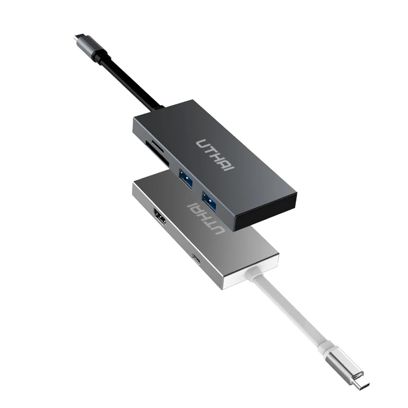 USB концентратор UTHAI TCH02 5 в 1 3 0 для MacBook Pro Air многофункциональный Type C 4K видео
