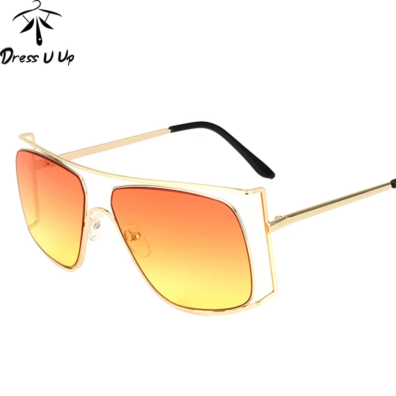 DRESSUUP Unique Square Sunglasses Women Fashion Men Brand Designer Big Frame Gradient Sun Glasses Clear Female UV400 Shades
DRESSUUP Unique Square Sunglasses Women Fashion Men Brand Designer Big Frame Gradient Sun Glasses Clear Female UV400 Shades