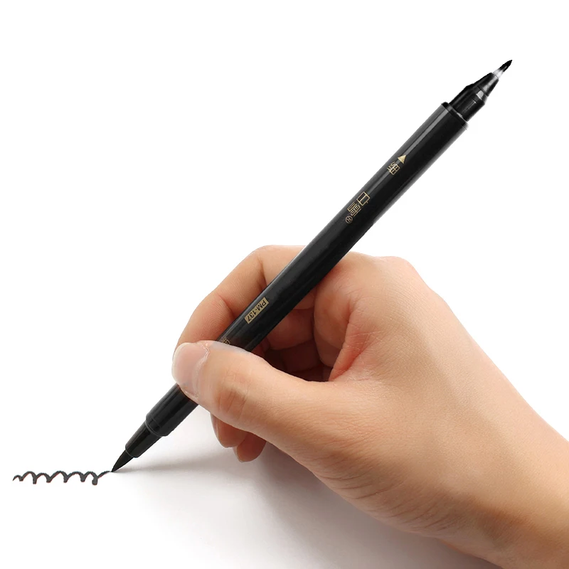 Color double-headed brush soft pen calligraphy size beautiful watercolor cartoon hook line Kai brush water colored markers
Color double-headed brush soft pen calligraphy size beautiful watercolor cartoon hook line Kai brush water colored markers