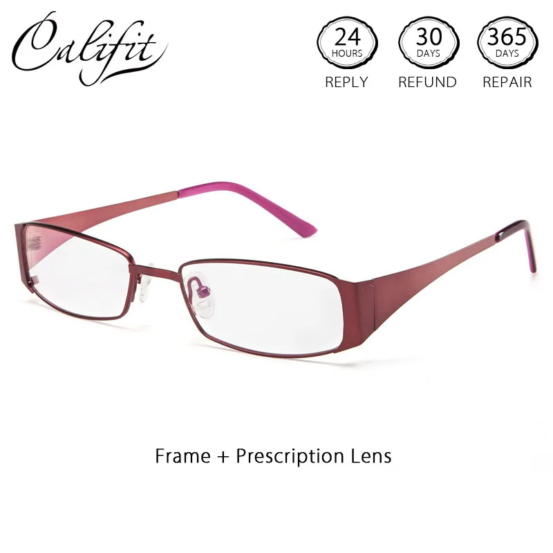CALIFIT модные трендовые оптические очки для женщин с линзами близорукости розовые