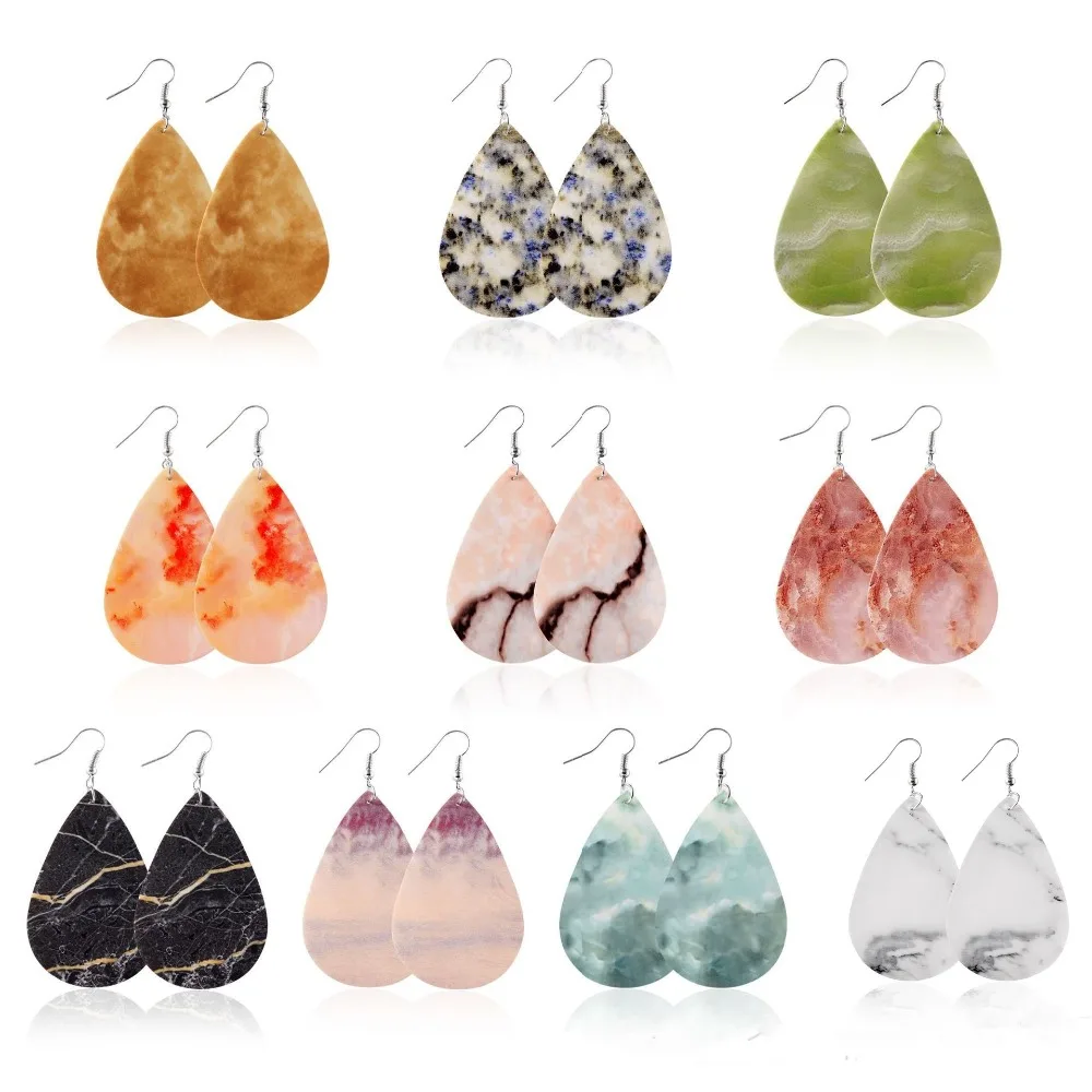 5.8*3.5cm Leather Earrings Fashion Jewelry Charm Gifts Women Statement Earrings Long Leaves Shaped Marble Pattern Eardrop 10pais
5.8*3.5cm Leather Earrings Fashion Jewelry Charm Gifts Women Statement Earrings Long Leaves Shaped Marble Pattern Eardrop 10pais