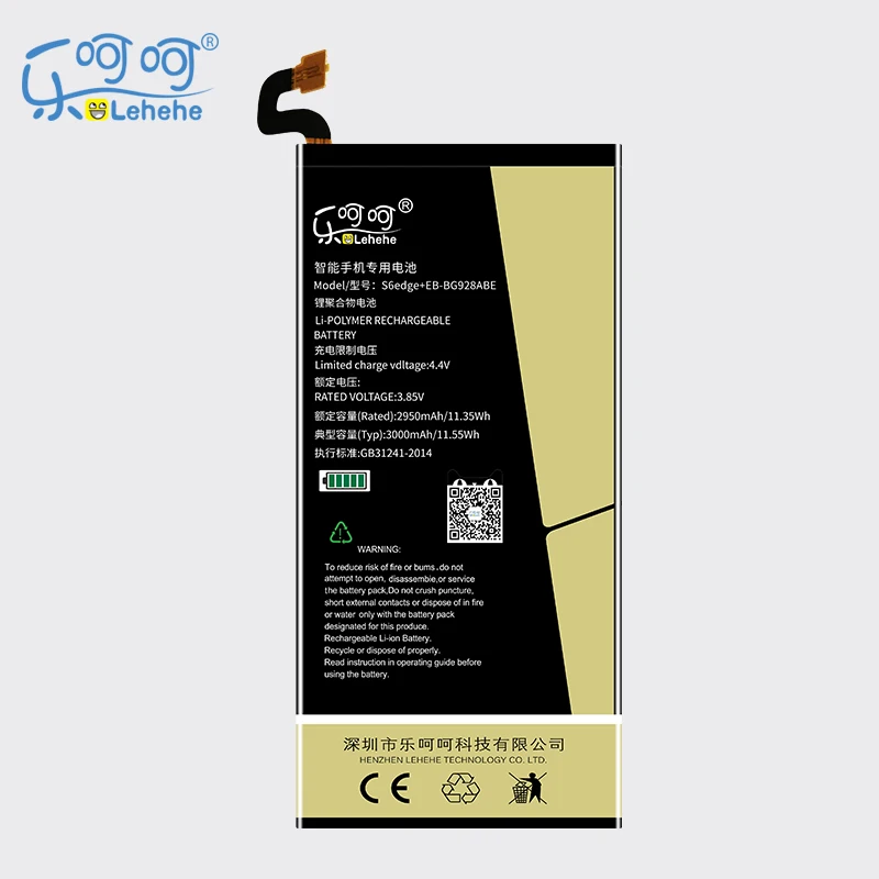 LEHEHE EB-BG928ABE Battery For Samsung GALAXY S6 edge Plus G9280 Edge+ G928F G928V G9280 Plus S6edge+ 3000mAh with Tools Gifts
LEHEHE EB-BG928ABE Battery For Samsung GALAXY S6 edge Plus G9280 Edge+ G928F G928V G9280 Plus S6edge+ 3000mAh with Tools Gifts
