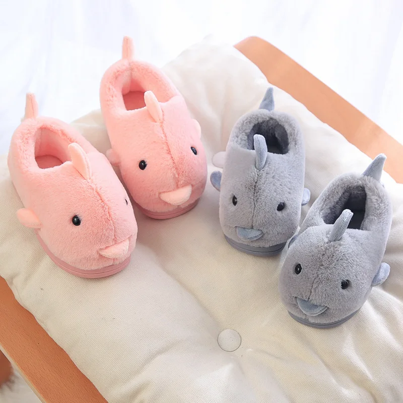 Cartoon Dolphin Slippers for Girls Kids Couples Matching Mother and Daughter Shoes Cotton Winter Indoor Warm Slippers Children
Cartoon Dolphin Slippers for Girls Kids Couples Matching Mother and Daughter Shoes Cotton Winter Indoor Warm Slippers Children