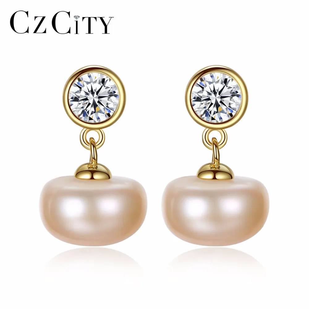 CZCITY Sweet Jewelry 925 Sterling Silver 9-9.5mm Freshwater Pearl Stud Earrings for Women Party Wedding Accessories
CZCITY Sweet Jewelry 925 Sterling Silver 9-9.5mm Freshwater Pearl Stud Earrings for Women Party Wedding Accessories