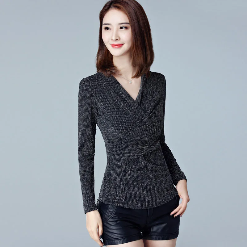 Women Spring Autumn Thin Style Blouses Shirts Lady Casual Long Sleeve V-Neck Solid Color Tops Blusas Shirts DF2101
Women Spring Autumn Thin Style Blouses Shirts Lady Casual Long Sleeve V-Neck Solid Color Tops Blusas Shirts DF2101