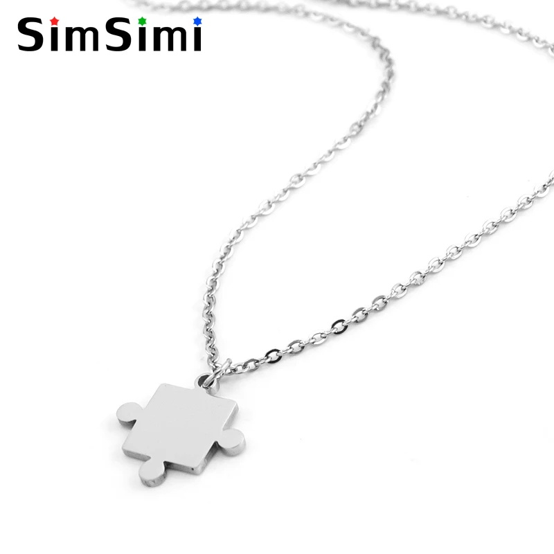 Simsimi Mini jigsaw female Choker 45cm/17.7"rolo chain necklace gift blank pendant for diy print stainless steel wholesale 10pcs
Simsimi Mini jigsaw female Choker 45cm/17.7"rolo chain necklace gift blank pendant for diy print stainless steel wholesale 10pcs