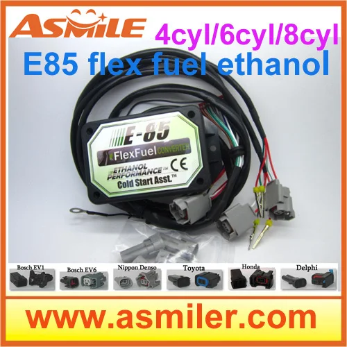 E85 конвертер (пластиковый чехол) 8cyl EV1 (EV6 резьба DLP TO1 NH1) -холодный старт Asst.