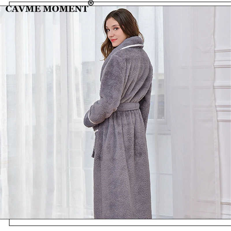 CAVME 2019 Winter Flannel Robe Hotel Long Bathrobe PLUS SIZE Kimono Robes Warm Unisex Sleepwear CUSTOM LETTERS Gift
CAVME 2019 Winter Flannel Robe Hotel Long Bathrobe PLUS SIZE Kimono Robes Warm Unisex Sleepwear CUSTOM LETTERS Gift