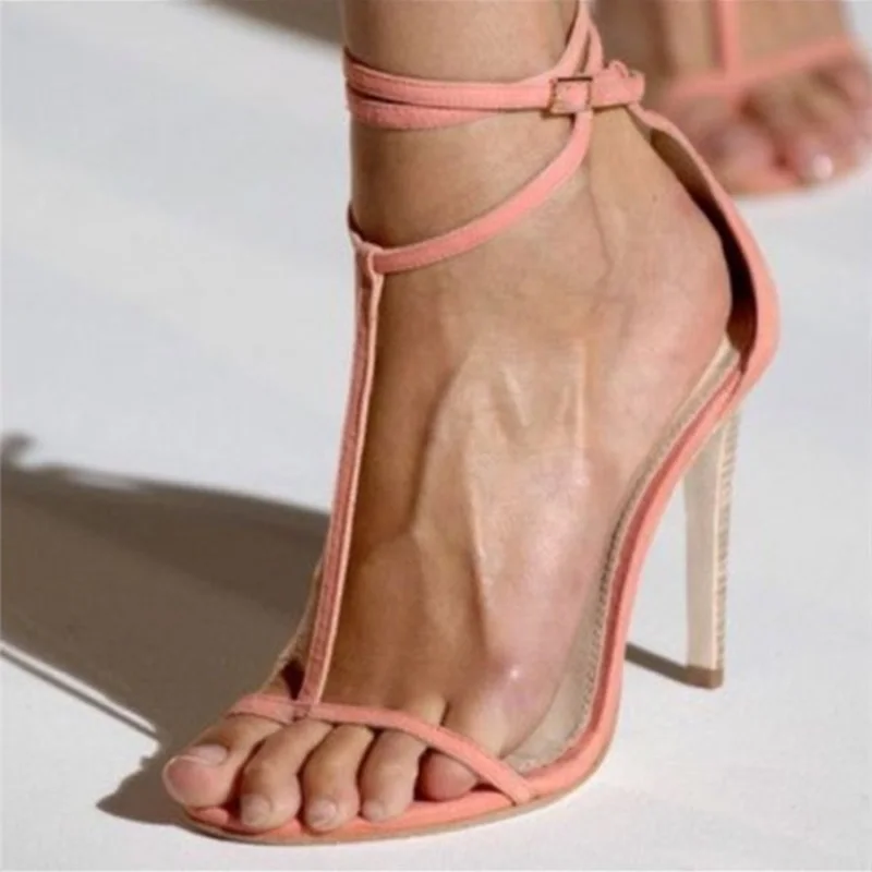 Pink Open Toe T-bar Stiletto High Heels Sandals Woman Ankle Strap Cover Heel Thin Strap Sandals Woman Party Dress Shoes
Pink Open Toe T-bar Stiletto High Heels Sandals Woman Ankle Strap Cover Heel Thin Strap Sandals Woman Party Dress Shoes