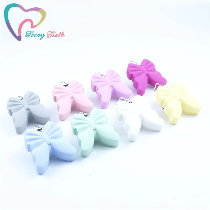 Teeny Teeth 20 PCS Butterfly Shape Silicone Chewable Baby Pacifier Clips Butterfly Baby Pacifier Clip Metal Clips Soother Clips
Teeny Teeth 20 PCS Butterfly Shape Silicone Chewable Baby Pacifier Clips Butterfly Baby Pacifier Clip Metal Clips Soother Clips