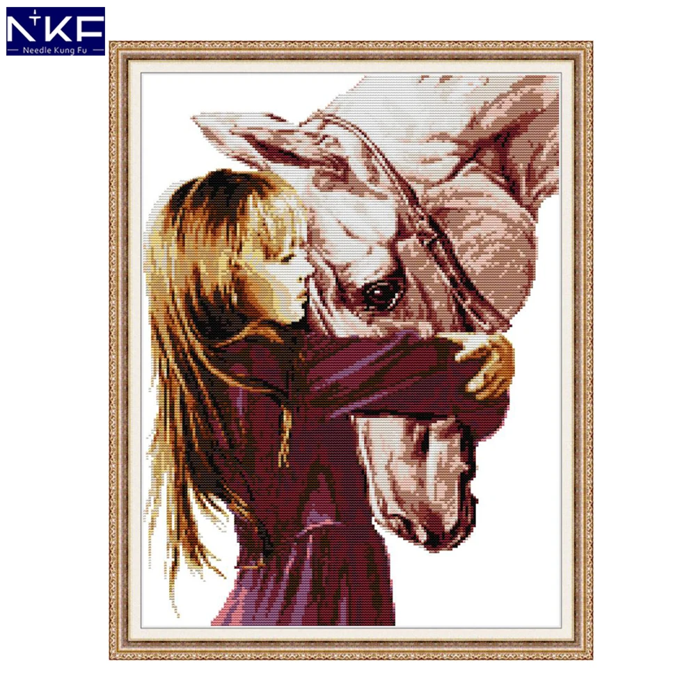 NKF Say Goodbye Cross Stitch Set Handmade Craft Needlework Cross-Stitch Embroidery Kit Cross Stitch for Home Decor
NKF Say Goodbye Cross Stitch Set Handmade Craft Needlework Cross-Stitch Embroidery Kit Cross Stitch for Home Decor