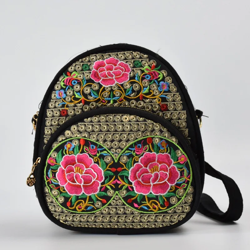 Canvas Flower Embroidery Backpack Girls Casual Small School Rucksack Female Chinese Ethnic Boho Style Travel Backpack Back Bag
Canvas Flower Embroidery Backpack Girls Casual Small School Rucksack Female Chinese Ethnic Boho Style Travel Backpack Back Bag