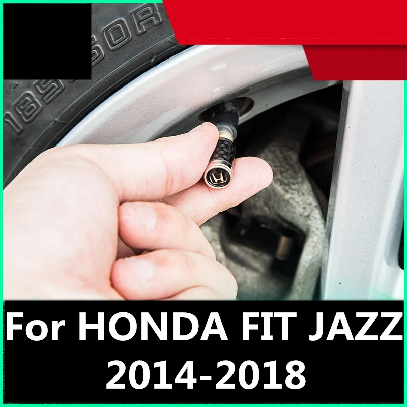 Для HONDA FIT JAZZ 2014 2018 Theftproof алюминиевое колесо автомобиля шины клапаны