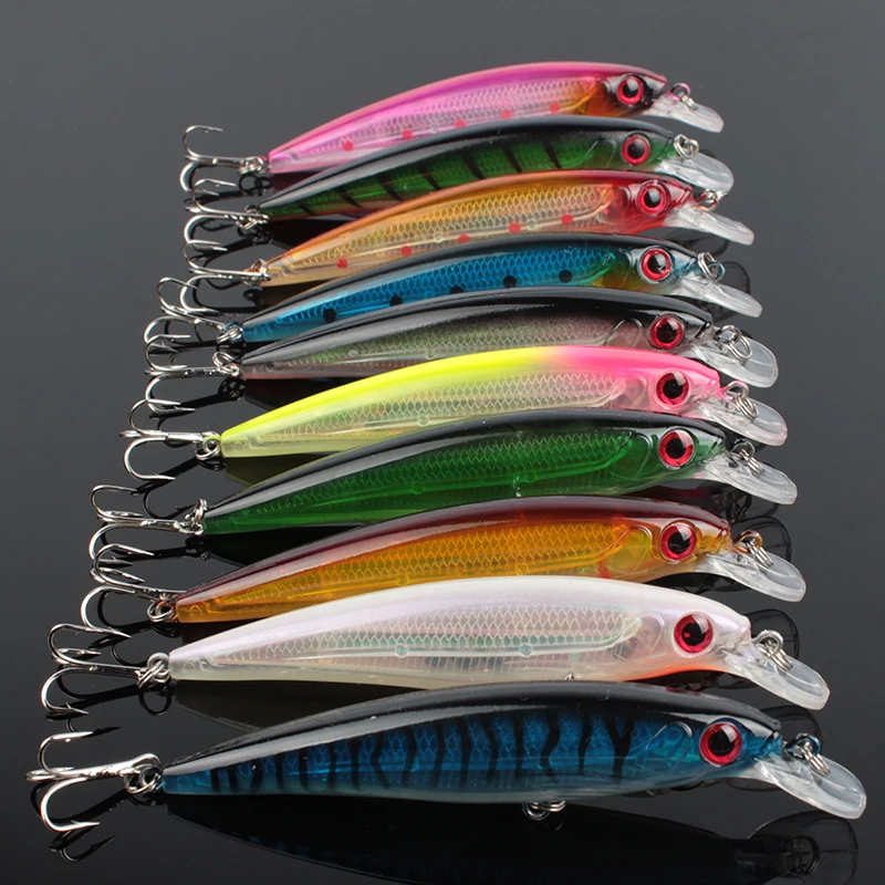Goture 25pcs Fishing Lure Set Two Types Floating Minnow Multi-color Artificial Baits Spinner Spoon bait Tackle | Спорт и развлечения