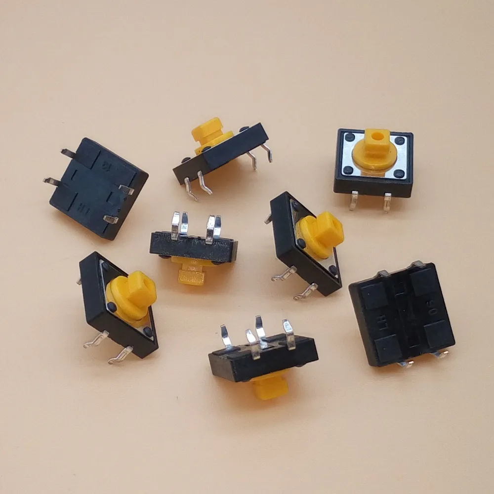 20PCS 12x12x7.3mm Tactile Switches Yellow Square Push Button Tact Switch 12*12*7.3 mm Micro Switches
20PCS 12x12x7.3mm Tactile Switches Yellow Square Push Button Tact Switch 12*12*7.3 mm Micro Switches