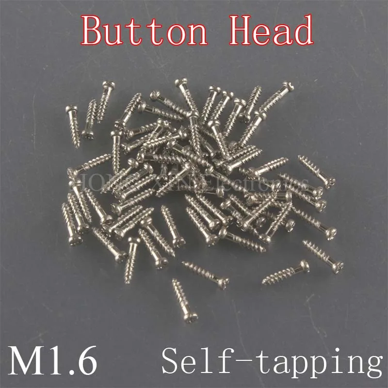 100pcs M1.6 Nickel Plated Carbon Steel Phillips Pan Head Self Tapping Screws M1.6*4.0/4.5/5.0/5.5/6.0/6.5/7.0/7.5
100pcs M1.6 Nickel Plated Carbon Steel Phillips Pan Head Self Tapping Screws M1.6*4.0/4.5/5.0/5.5/6.0/6.5/7.0/7.5