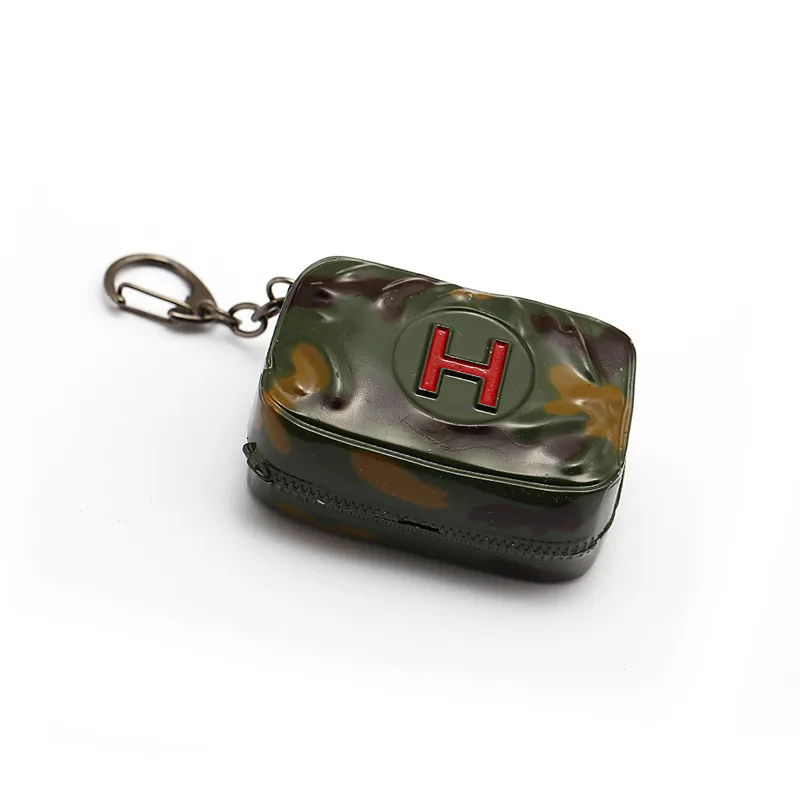 New PUBG Game Keychain First Aid Kit Treatment Box Metal Black Can Open Bag Key Chain Rings Portachiavi Porte Clef Men Jewelry
New PUBG Game Keychain First Aid Kit Treatment Box Metal Black Can Open Bag Key Chain Rings Portachiavi Porte Clef Men Jewelry