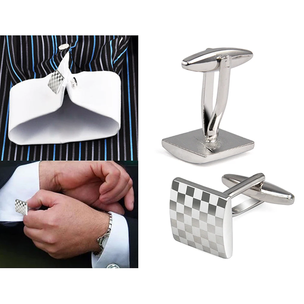 Mens Stainless Steel Business Shirt Silver-color Square Lattice Wedding Cufflinks
Mens Stainless Steel Business Shirt Silver-color Square Lattice Wedding Cufflinks
