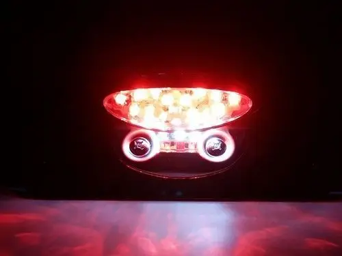 RED LED Brake Tail Light License Plate Mount Bobber Cafe Racer Cruiser Custom VT
RED LED Brake Tail Light License Plate Mount Bobber Cafe Racer Cruiser Custom VT