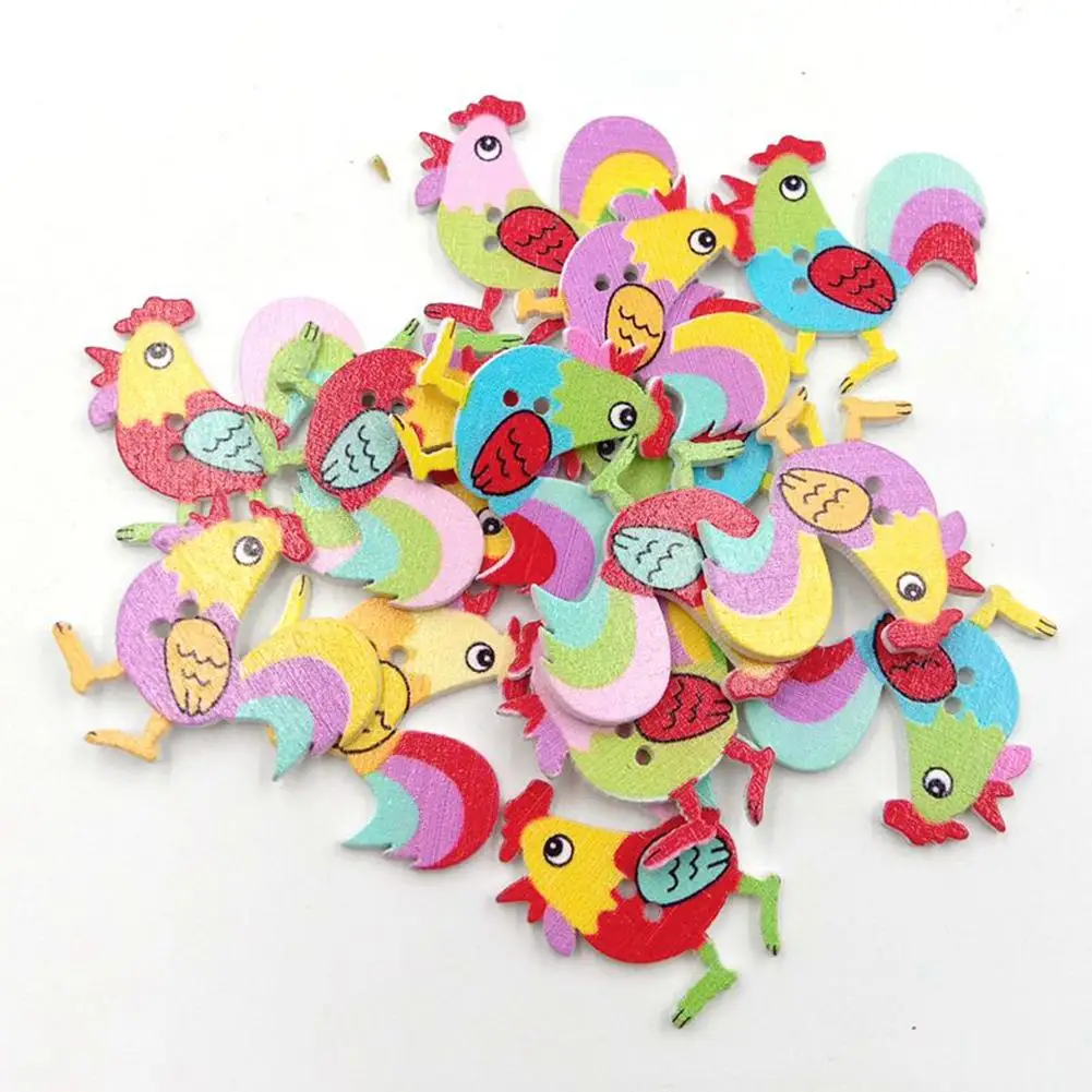 50Pcs Cartoon Rooster Chicken Wooden Buttons 2 Holes DIY Sewing Scrapbook Decor Sewing Decor Fashion
50Pcs Cartoon Rooster Chicken Wooden Buttons 2 Holes DIY Sewing Scrapbook Decor Sewing Decor Fashion
