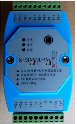 4 шоссейных типа K термопары сбор температуры RTU MODBUS протокол фотоэлектрической изоляции 485 сеть
4 шоссейных типа K термопары сбор температуры RTU MODBUS протокол фотоэлектрической изоляции 485 сеть