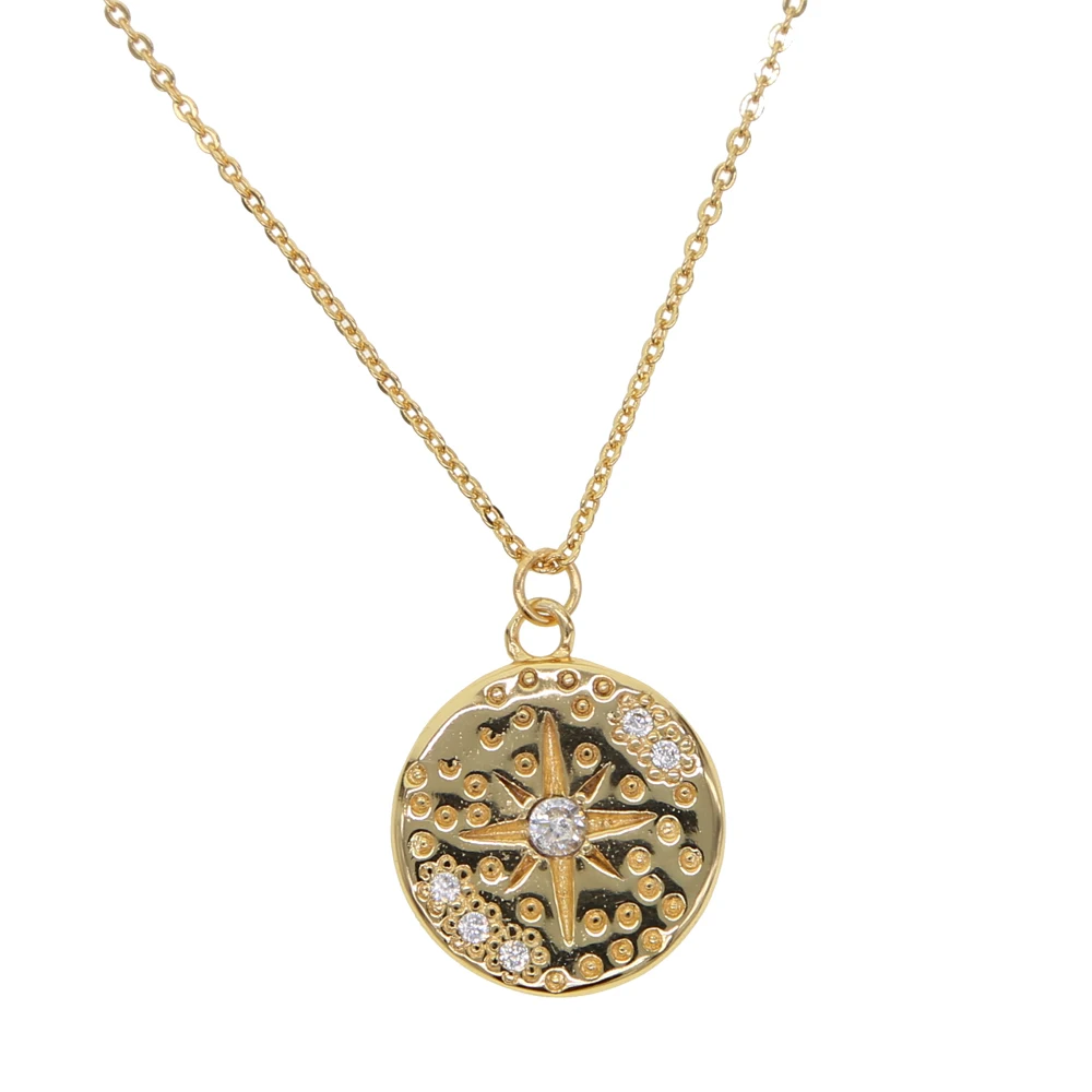 Женское круглое ожерелье с подвеской в виде подсолнуха и монет радужным