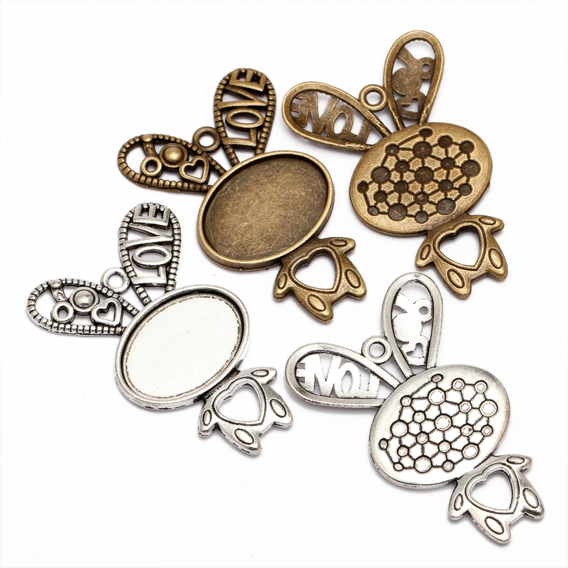 10pcs Antique Bronze Rabbit filigree cameo Glass Cabochon 25x18mm Base Cameo Blank Settings DIY Cabochons For Jewelry Making B
10pcs Antique Bronze Rabbit filigree cameo Glass Cabochon 25x18mm Base Cameo Blank Settings DIY Cabochons For Jewelry Making B
