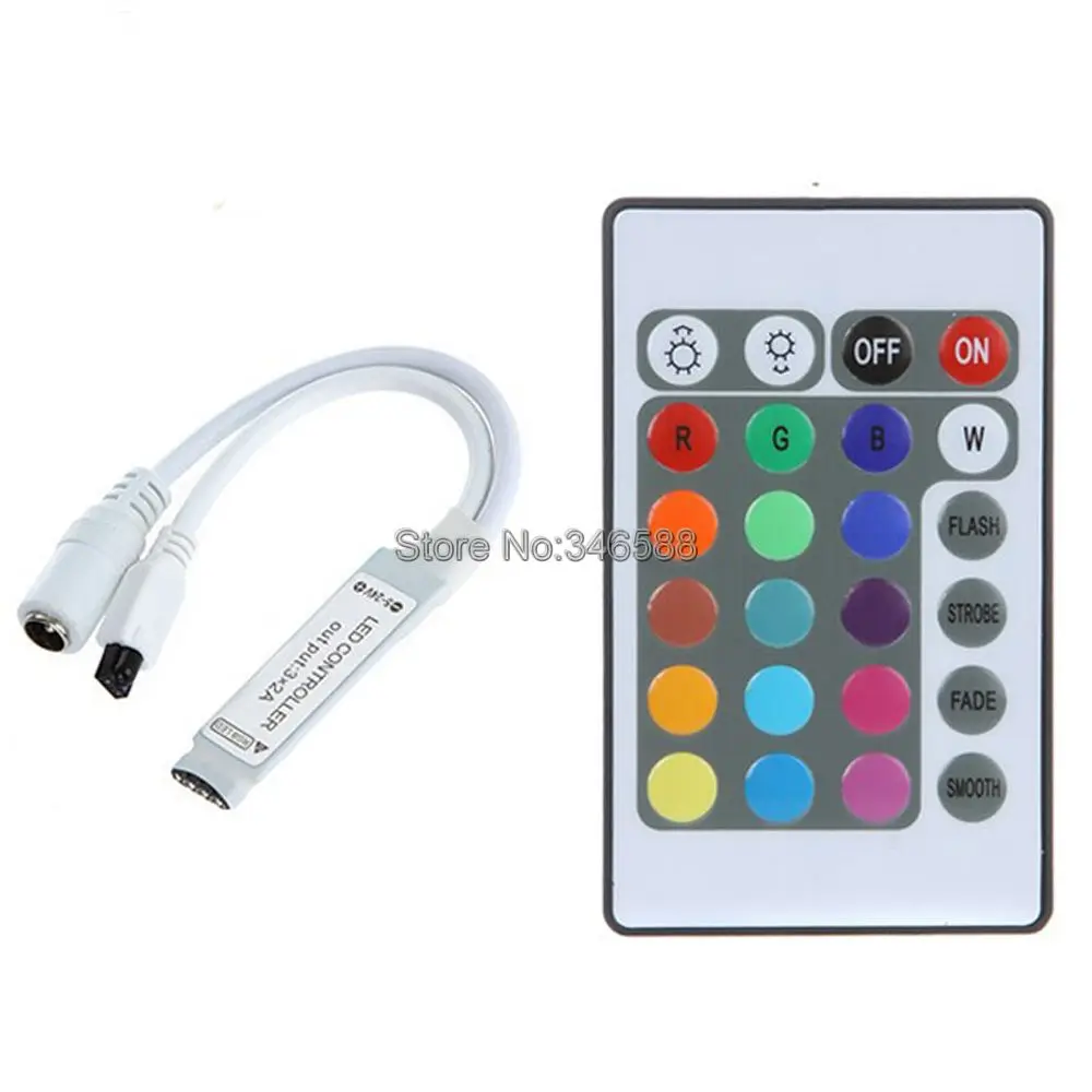 DC12V 6A 3 channels Mini Slim Inline RGB LED Controller with 24Key IR Wieless Remote for 5050&3528 RGB LED Striplight
DC12V 6A 3 channels Mini Slim Inline RGB LED Controller with 24Key IR Wieless Remote for 5050&3528 RGB LED Striplight
