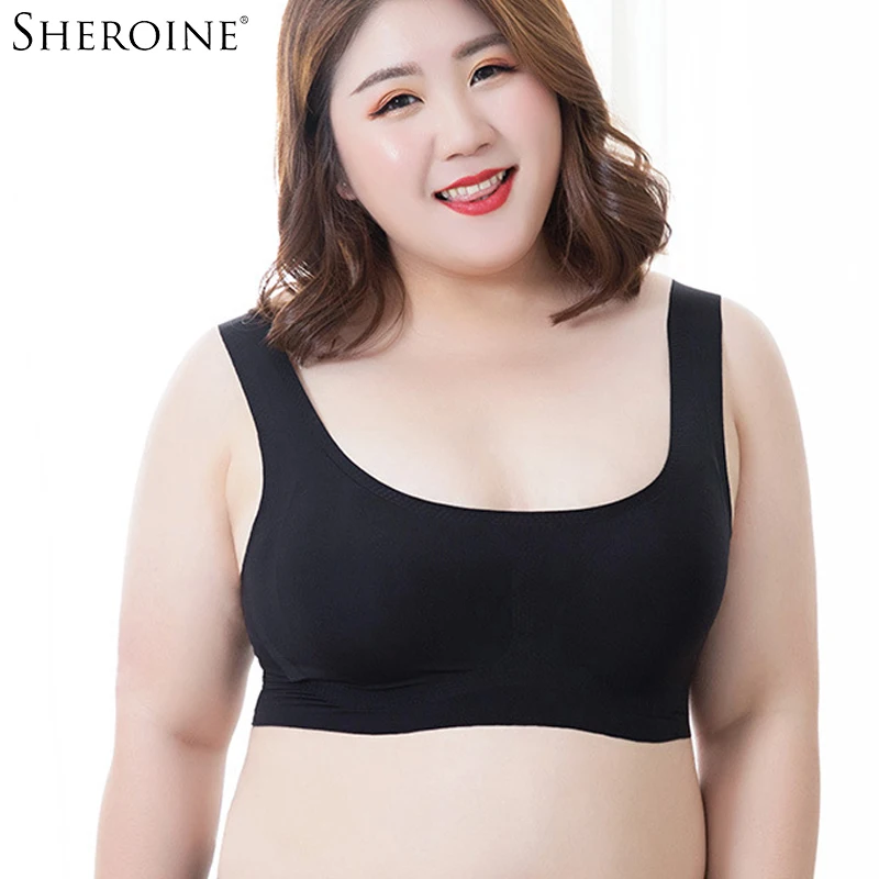 Sheroine Bra Daily Seamless Ultra Breathable Sleep Zero Feel Underwear Full Coverage Plus Size | Женская одежда