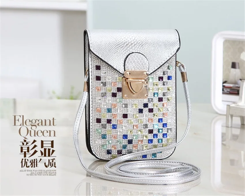 2019 fashion rhinestone mobile phone handbag colorful bling bling women handbag woman shoulder bag
2019 fashion rhinestone mobile phone handbag colorful bling bling women handbag woman shoulder bag