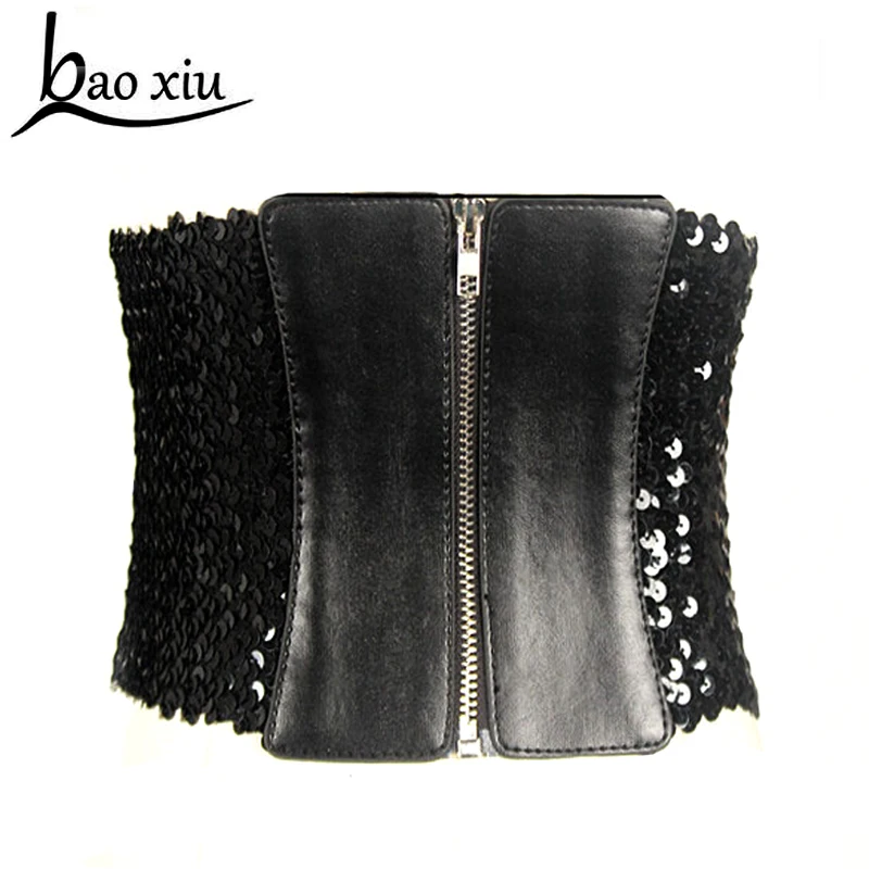 women brand design Sequins belts adjustable slim corset body ultra wide elastic faux leather retro strap Belt Corset accessories
women brand design Sequins belts adjustable slim corset body ultra wide elastic faux leather retro strap Belt Corset accessories
