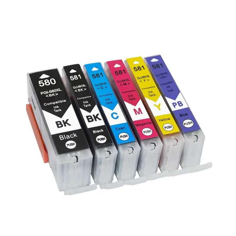 vilaxh PGI580 CLI581 Compatible Ink Cartridges For Canon Pixma TS6150 TR7550 TS8150 TR8550 TS9150 TS9155
vilaxh PGI580 CLI581 Compatible Ink Cartridges For Canon Pixma TS6150 TR7550 TS8150 TR8550 TS9150 TS9155