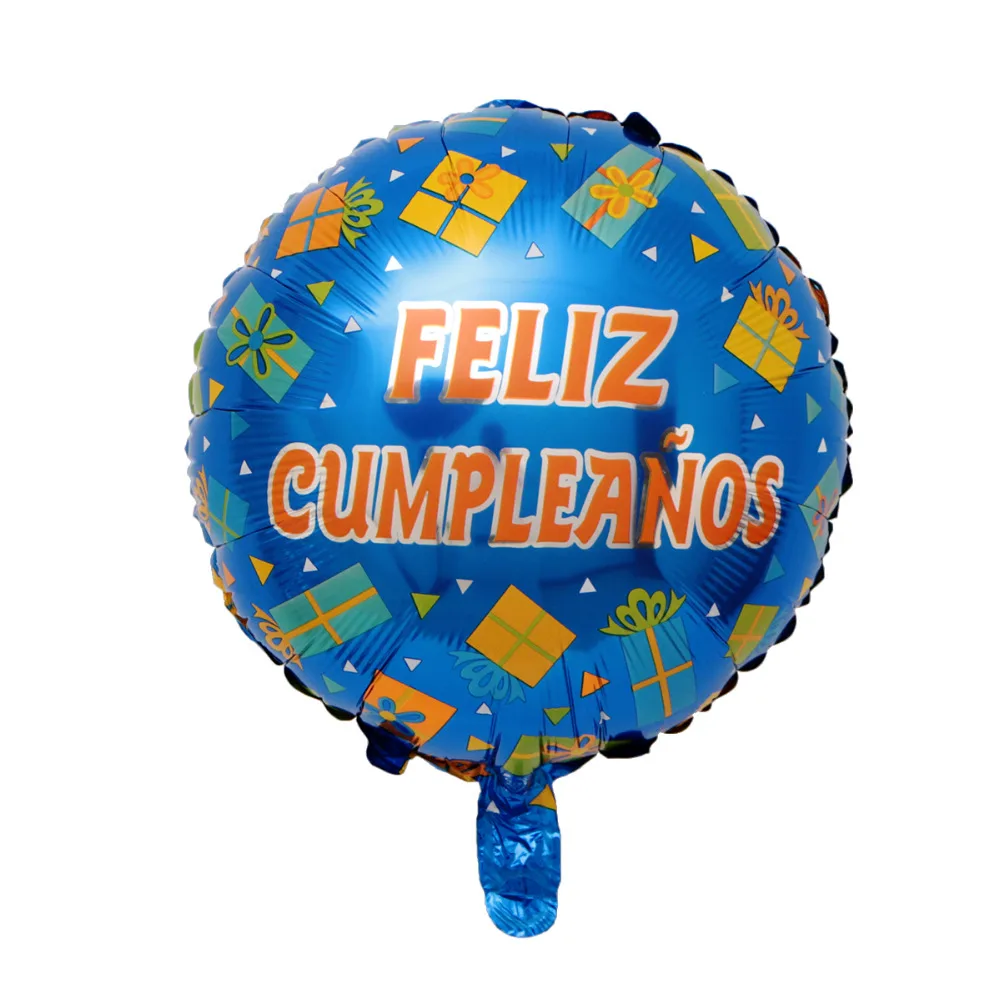 50pcs/lot 18inch Feliz cumpleanos Spanish birthday balloons round mylar helium ballon happy birthday party air globos baloes
50pcs/lot 18inch Feliz cumpleanos Spanish birthday balloons round mylar helium ballon happy birthday party air globos baloes