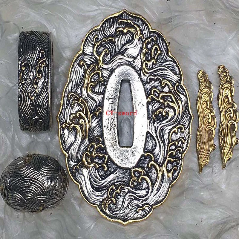 Japanese High Quality Brass Samurai Sword The Sea wave Theme Tsuba Katana Handgaurd Accessories
Japanese High Quality Brass Samurai Sword The Sea wave Theme Tsuba Katana Handgaurd Accessories