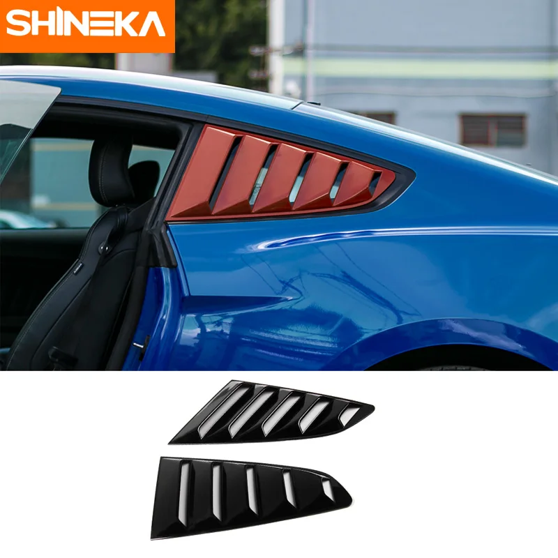 SHINEKA ABS Side Louver Cover Black Window Blinds Shades for Ford Mustang 2015+ Car Styling Accessories
SHINEKA ABS Side Louver Cover Black Window Blinds Shades for Ford Mustang 2015+ Car Styling Accessories