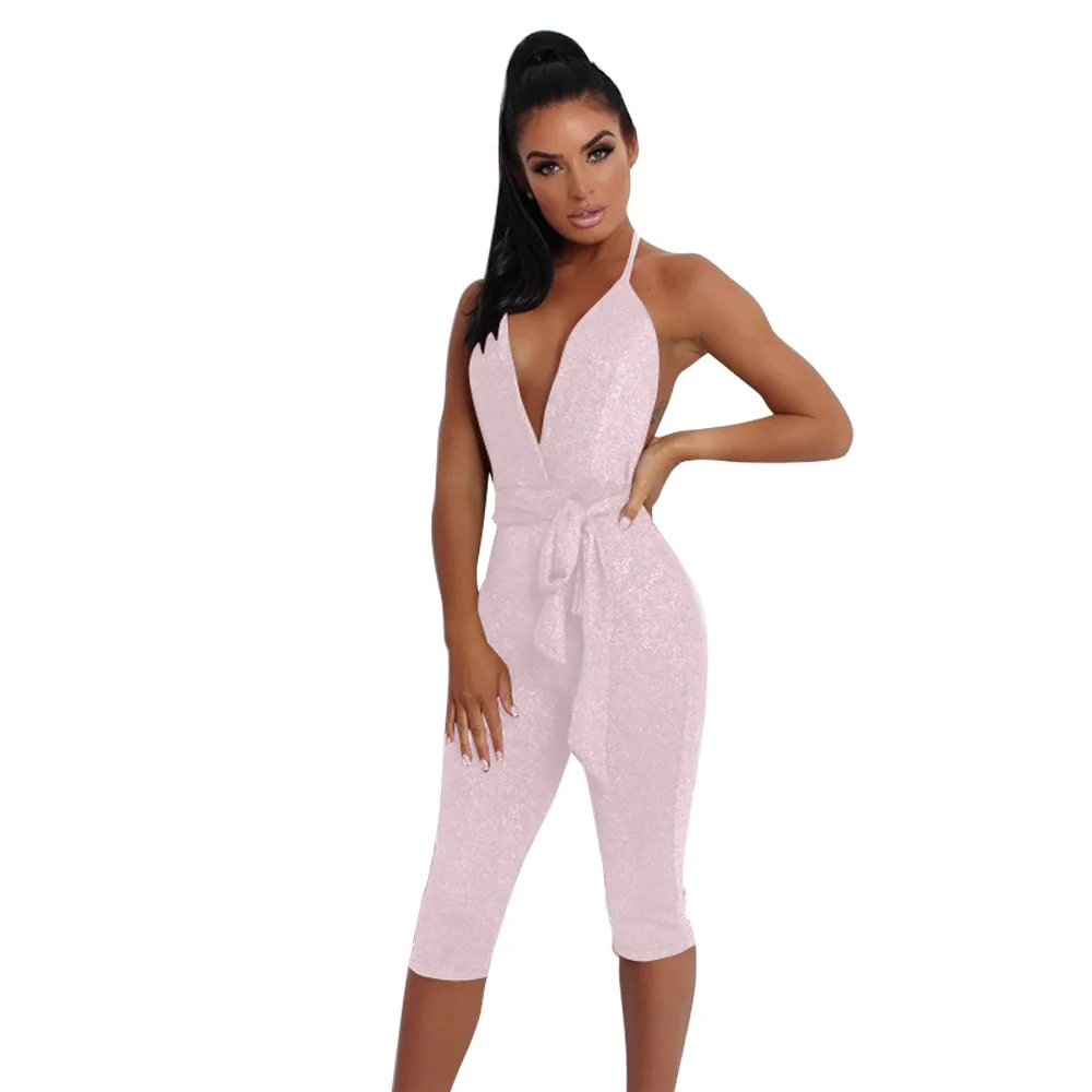 Womens Backless Jumpsuit Halter Across Playsuit Sexy Bodysuit Sexy Deep V-Neck Jumpsuit casual summer playsuit
Womens Backless Jumpsuit Halter Across Playsuit Sexy Bodysuit Sexy Deep V-Neck Jumpsuit casual summer playsuit