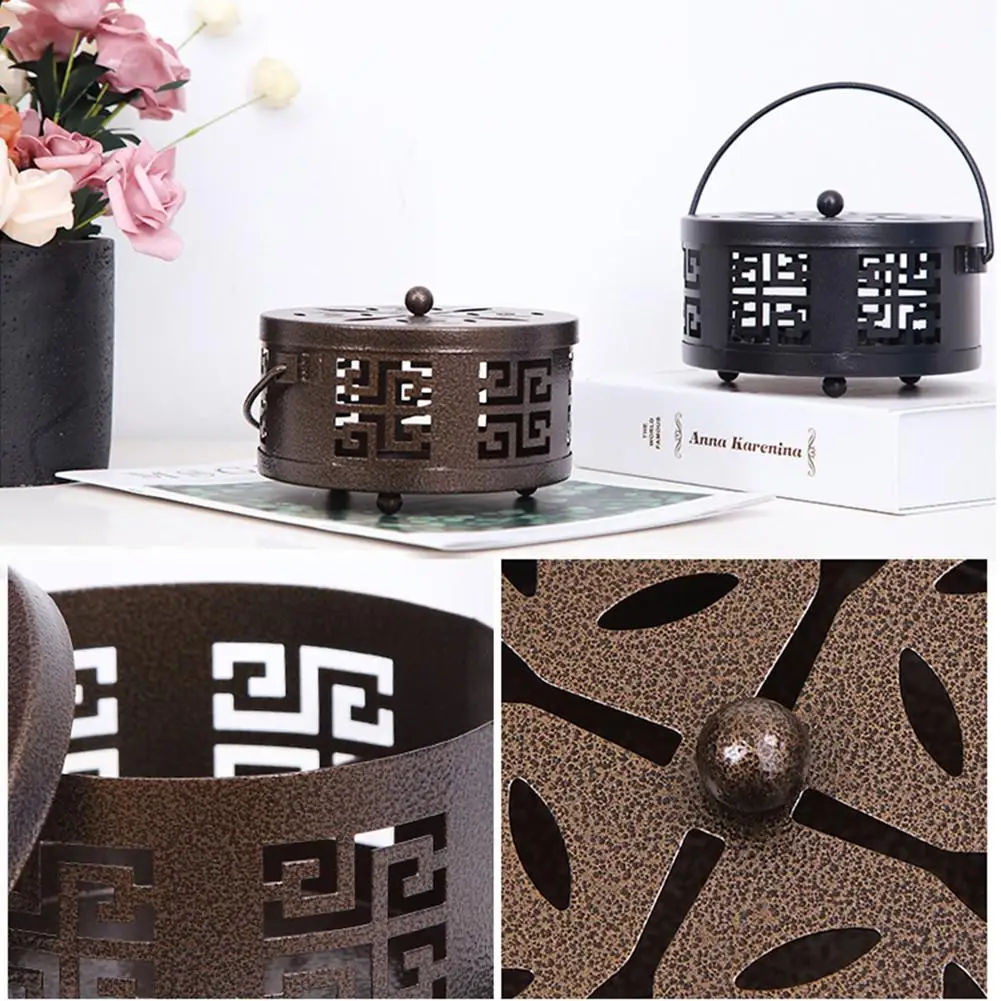 Home Pest Control Supplies Portable Mosquito Coil Holder Retro Camping Fireproof Mosquito-repellent Decorations Tray Boxes Tools
Home Pest Control Supplies Portable Mosquito Coil Holder Retro Camping Fireproof Mosquito-repellent Decorations Tray Boxes Tools