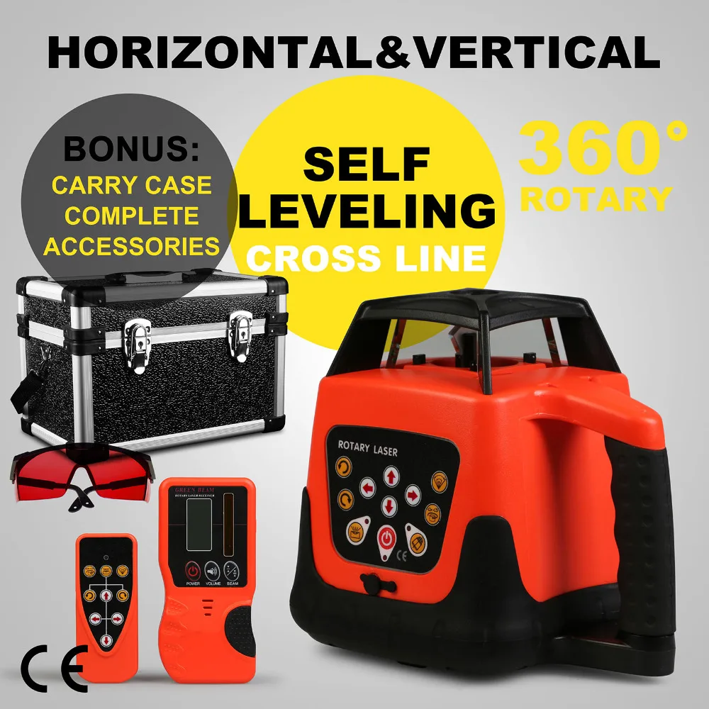 LATEST ELECTRONIC SELF-LEVELING ROTARY RED BEAM LASER LEVEL AUTOMATIC 500M 
LATEST ELECTRONIC SELF-LEVELING ROTARY RED BEAM LASER LEVEL AUTOMATIC 500M