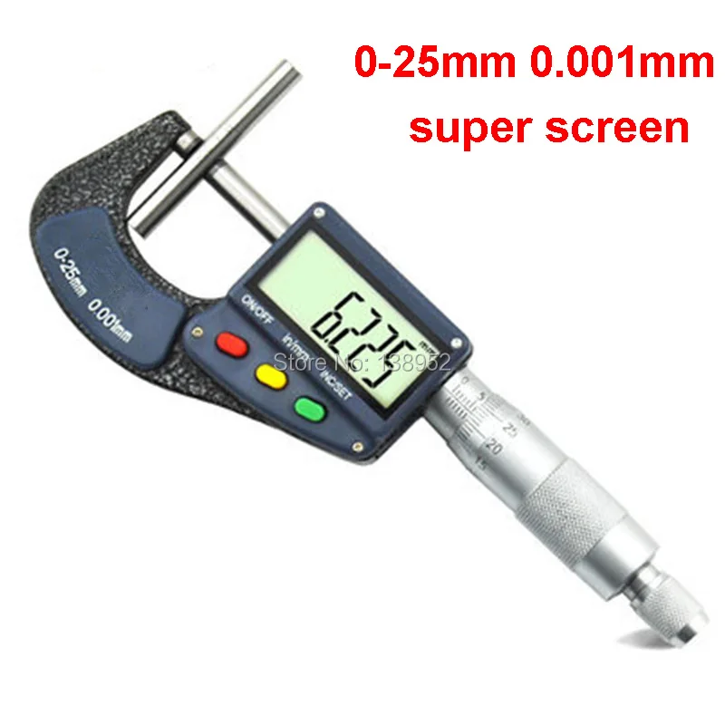 25mm 0.001mm Electronic Digital Micrometer micron outside micrometer thickness gauge electronic Measuring Tools
25mm 0.001mm Electronic Digital Micrometer micron outside micrometer thickness gauge electronic Measuring Tools