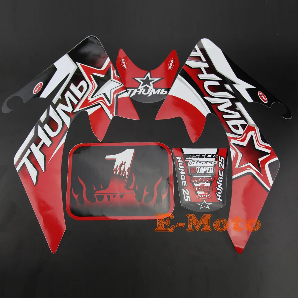 RED DECALS STICKER FOR HONDA XR50 CRF50 ROKETA SSR COOLSTER RICARDO DIRT PIT BIKE
RED DECALS STICKER FOR HONDA XR50 CRF50 ROKETA SSR COOLSTER RICARDO DIRT PIT BIKE
