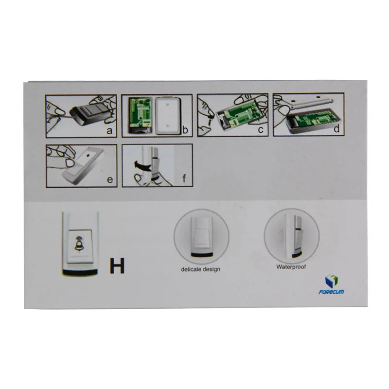 25-80dB Waterproof 36 Songs Wireless Remote Control 100M Range Doorbell with 2 Receivers deurbel Home Security Accessories
25-80dB Waterproof 36 Songs Wireless Remote Control 100M Range Doorbell with 2 Receivers deurbel Home Security Accessories