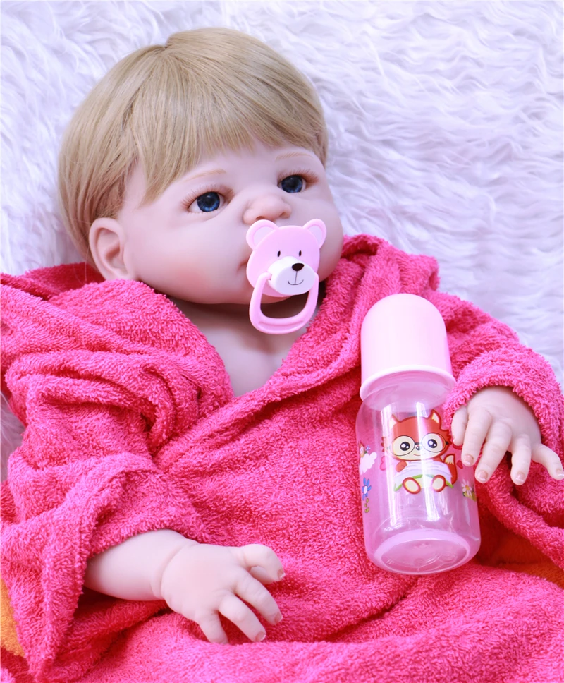 DollMai 23" completa silicone reborn baby girl dolls with bathrobe bebes reborn menina bonecas brinquedos child gift toy dolls
DollMai 23" completa silicone reborn baby girl dolls with bathrobe bebes reborn menina bonecas brinquedos child gift toy dolls