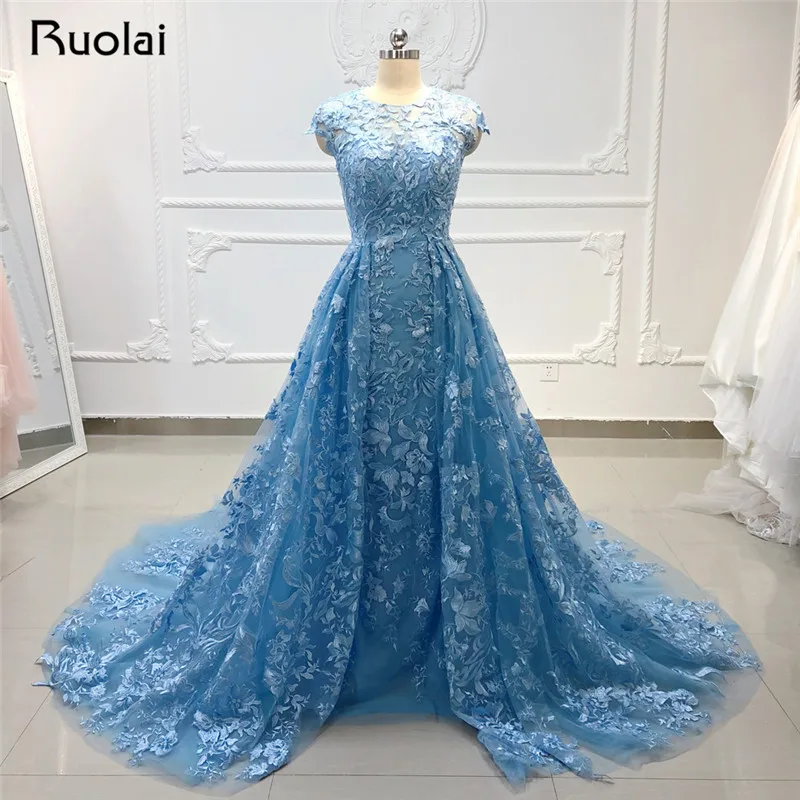 2019 Evening Dress Long Sky Blue Evening Gown for Women Formal Dress Applique Crystal Beaded Lace Prom Dress Robe de Soiree SN35
2019 Evening Dress Long Sky Blue Evening Gown for Women Formal Dress Applique Crystal Beaded Lace Prom Dress Robe de Soiree SN35