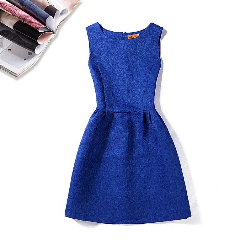 Joker Solid Jacquard Fabric Dress Sleeveless Waist Backing dress 7 Color 5size S-XXL
Joker Solid Jacquard Fabric Dress Sleeveless Waist Backing dress 7 Color 5size S-XXL