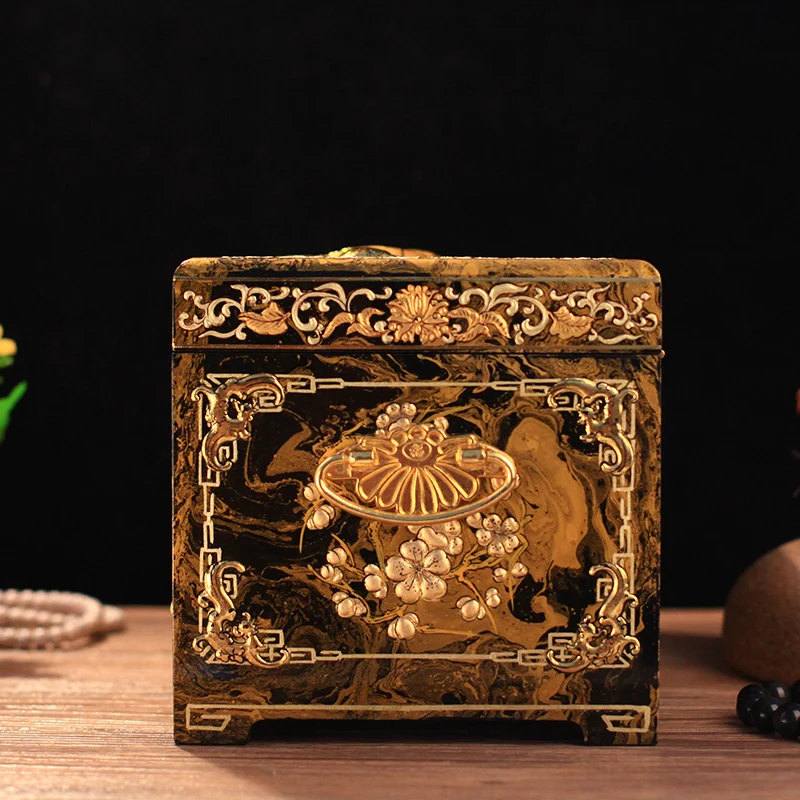 Jewelry Storage Box Push Lacquer Ware Cabinet Hand Storage With Lock Large Capacity Home Decoration 
Jewelry Storage Box Push Lacquer Ware Cabinet Hand Storage With Lock Large Capacity Home Decoration