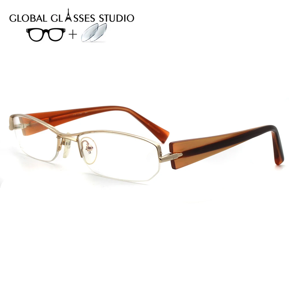 A0657-C3 Women Metal Glasses Frame Eyewear Eyeglasses Reading Myopia Prescription Lens 1.56 Index
A0657-C3 Women Metal Glasses Frame Eyewear Eyeglasses Reading Myopia Prescription Lens 1.56 Index